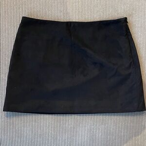 Zara Suede Low Rise Mini Skirt